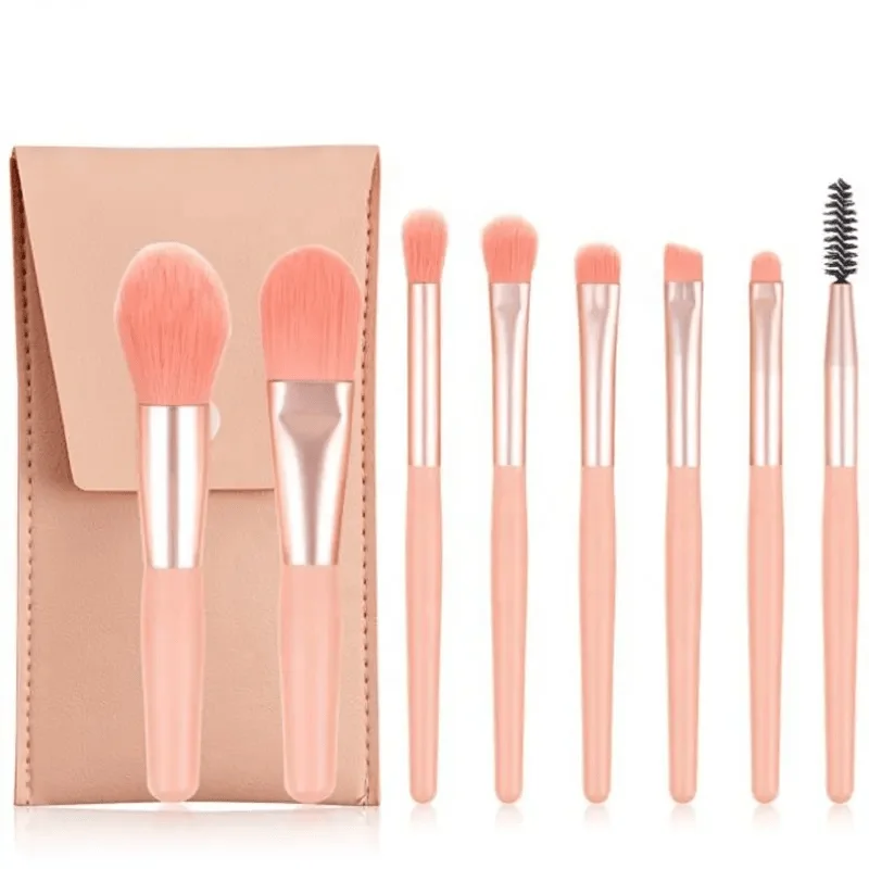 Set brusha për grim BGR, 8 copë, rozë 10304