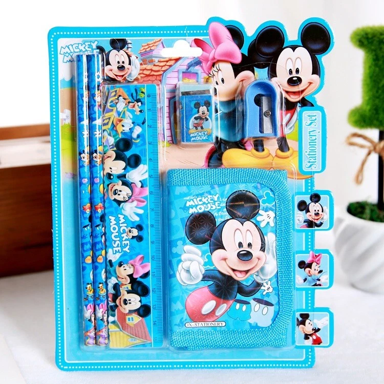 Set i paisjeve shkollore Mickey Mouse 10 pjesë