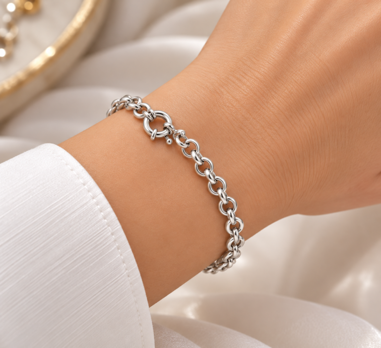 Byzylyk për dorë ngjyrë argjendtë, 148036