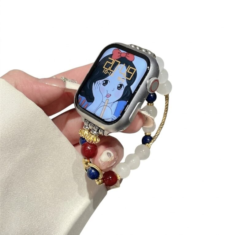 Rripa për Apple Watch 42/44/45/49 mm me Gurë Dekorativë 10079 thumbnail 3