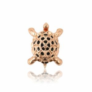 Varëse elegante bakri e praruar në ari 18 karatësh - breshkë