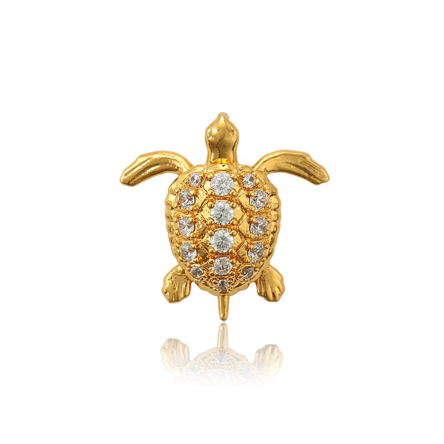 Varëse elegante bakri e praruar në ari 24 karatësh - breshkë VBA24