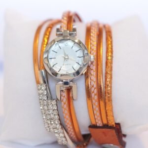 Orë dore për femra, me byzylyk, portokalli e artë 10129