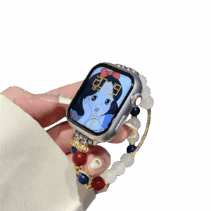 Rripa për Apple Watch 42/44/45/49 mm me Gurë Dekorativë 10079