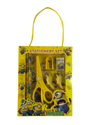 Set i paisjeve shkollore Minion PSHCMV, 7 pjesë, verdhë