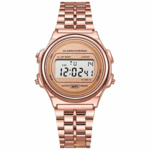 Orë dore digjitale për meshkuj dhe femra, e artë/rozë 10181