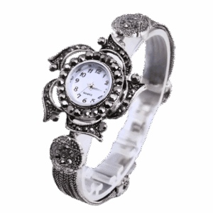 Orë Nrubi femërore vintage me dizajn filigran, 10164