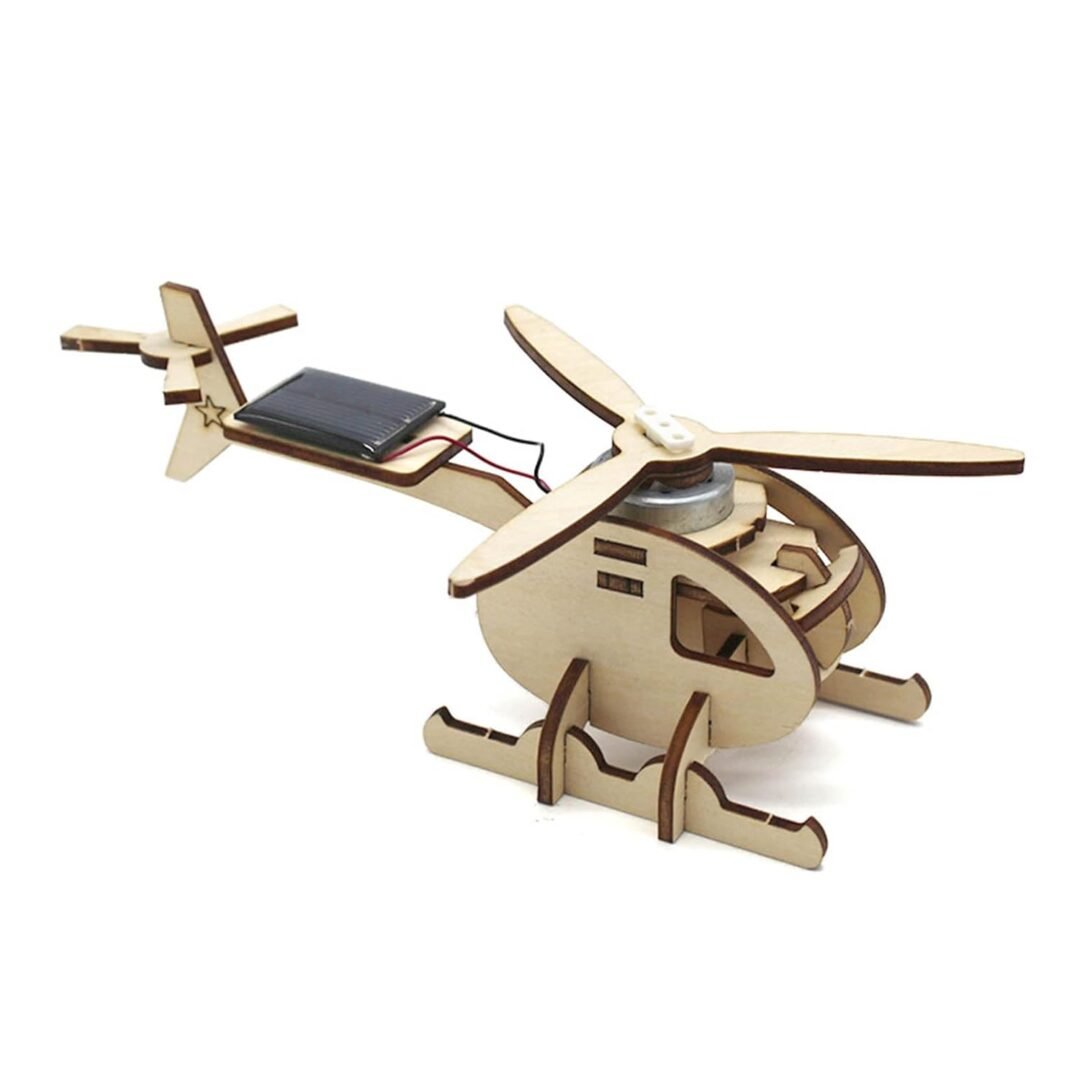 Loder edukative, ndërtimi i helikopterit prej druri