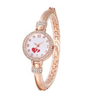 Ora delikate e artë me zemra dhe gurë shkëlqyes 10083