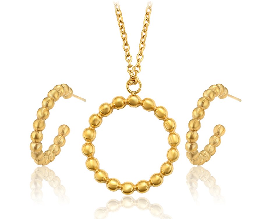 Set - qafore + vathë të praruara në ar 24 karatësh QVXAA