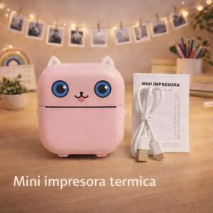 Printer termik portativ Smart Mimi 6023, bluetooth & USB, rozë