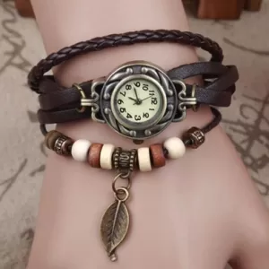 Orë dore me dizajn modern dhe byzylyk, kafe 10144