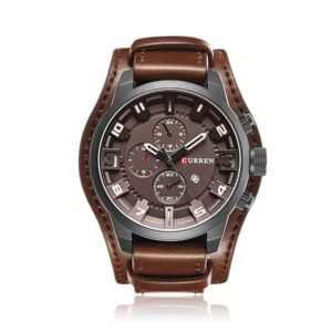 Orë për meshkuj CURREN, rrip lëkure, e kaftë 10086