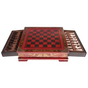 Set Tradicional i Shahut Kinez prej Druri me 32 Figura
