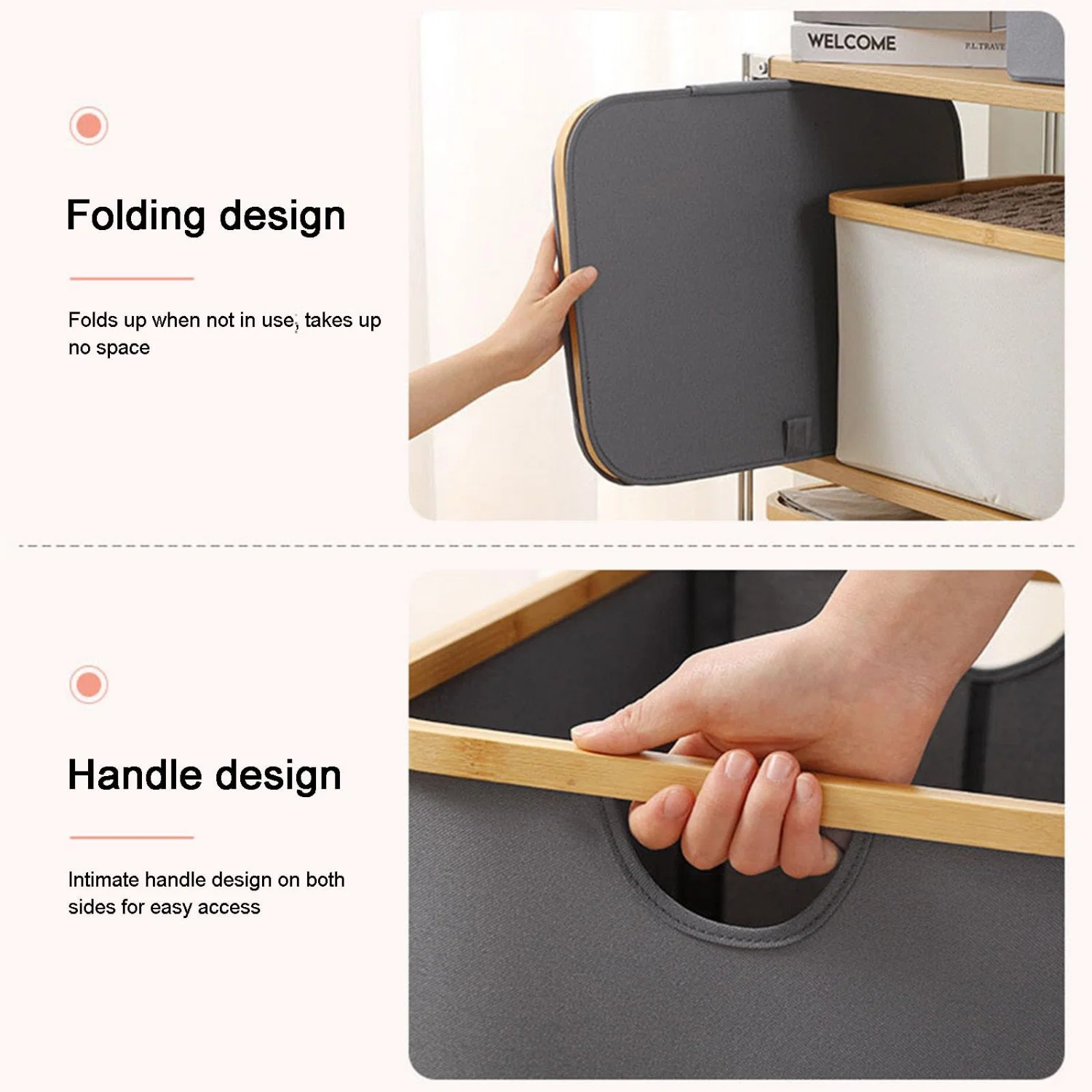 black-linen-basket-double-handle-folding-design-laundry-storage-bathroom-organisers