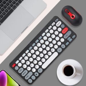 2.4G Set Tastierë dhe Miu Wireless, e zezë