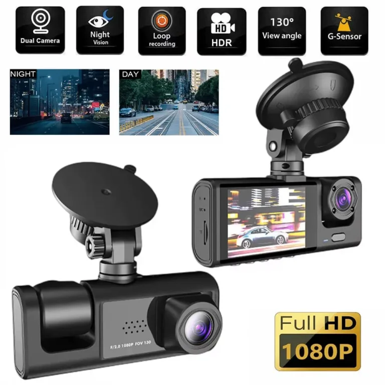 Kamerë Makine 3-Kanalëshe (Dash Cam) 1080P HD, Hutini 844623 thumbnail 4