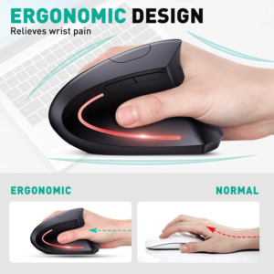 Maus Vertikal Ergonomik Wireless & Bluetooth, Hutini 590446
